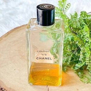 Vintage Eau De Cologne Chanel No 5 - 4 fl oz Bottle 15-20% Full Perfume